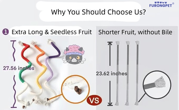 🔥HOT SALE 49% OFF😻3 pack Catnip chew rope toy – Natural, safe dental cleaner for indoor kittens