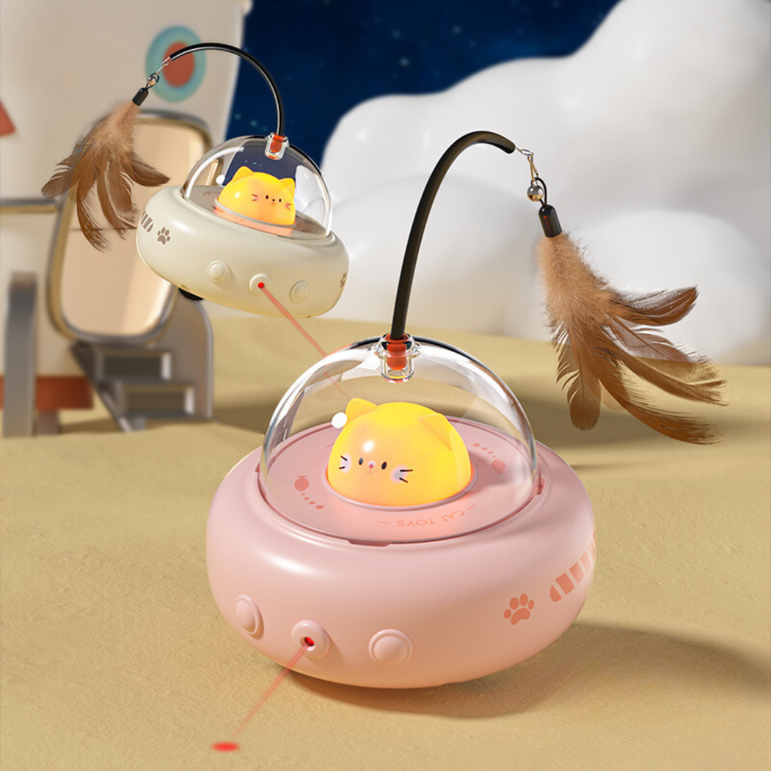 Cat UFO Laser Toy