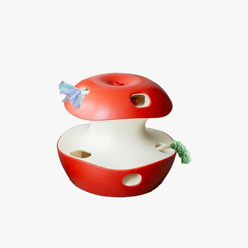 🍎 Interactive Apple Cat Toy – Fun Prey Play for Curious Kitties!✨