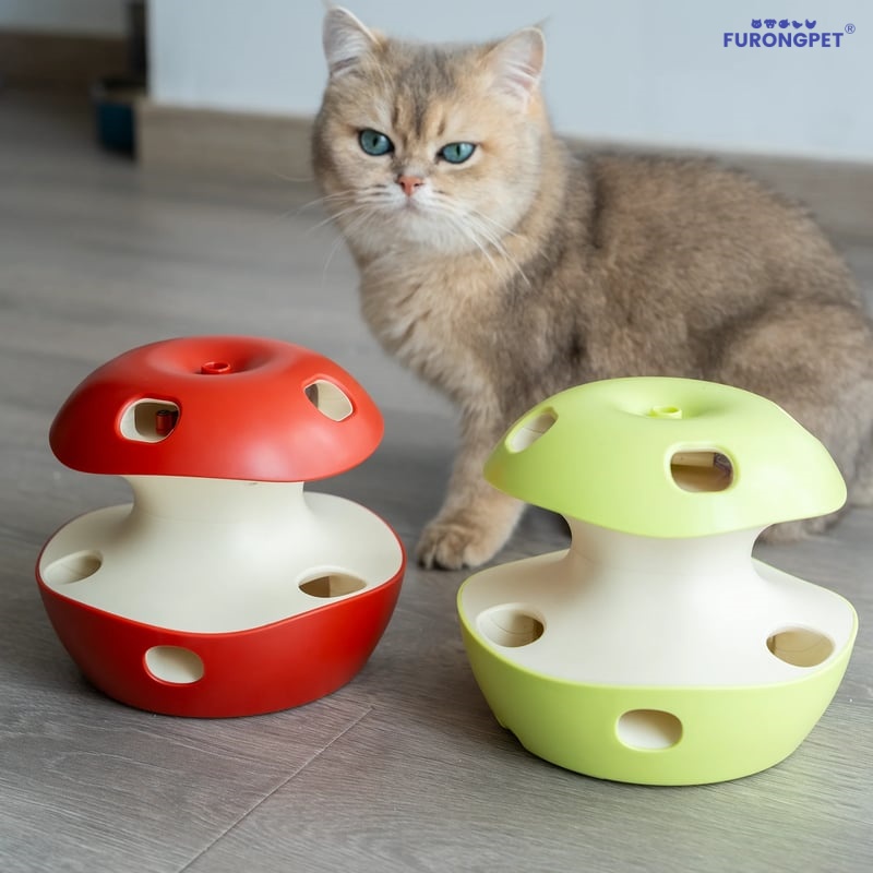 🍎 Interactive Apple Cat Toy – Fun Prey Play for Curious Kitties!✨