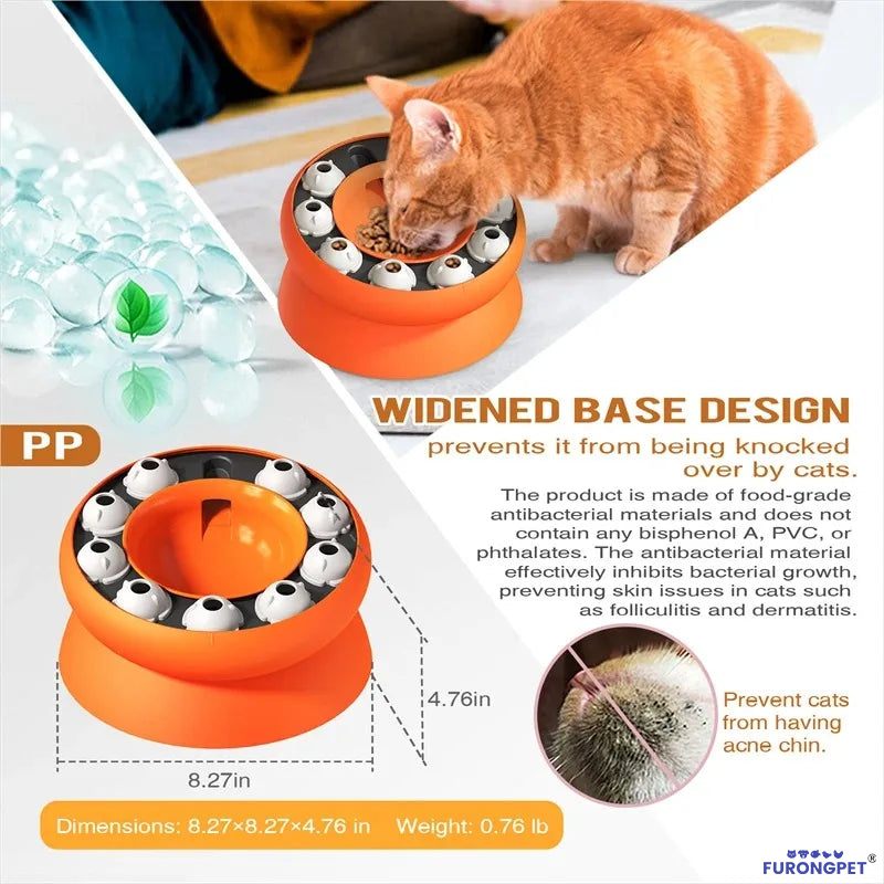 Cat Puzzle Slow Feeder Bowl