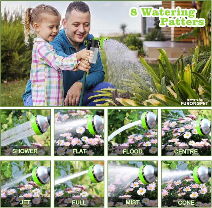 🐶Multifunctional Upgrade Dog Washing Hose Attachment-8-in-1 Sprayer Mode Nozzle