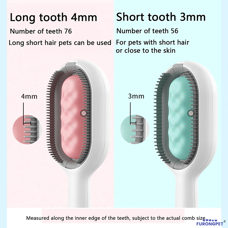 3-in-1 Pet Brush with Water Tank for Cats & Dogs