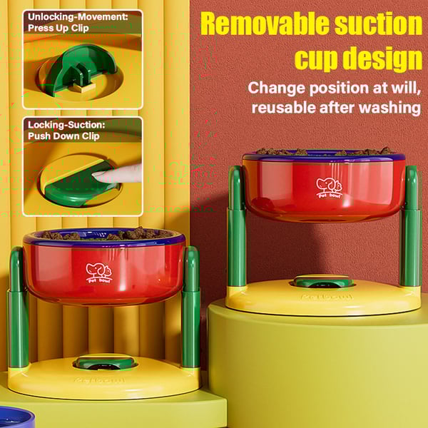 🔥2026 SALE - Liftable Suction Cup Pet Bowl