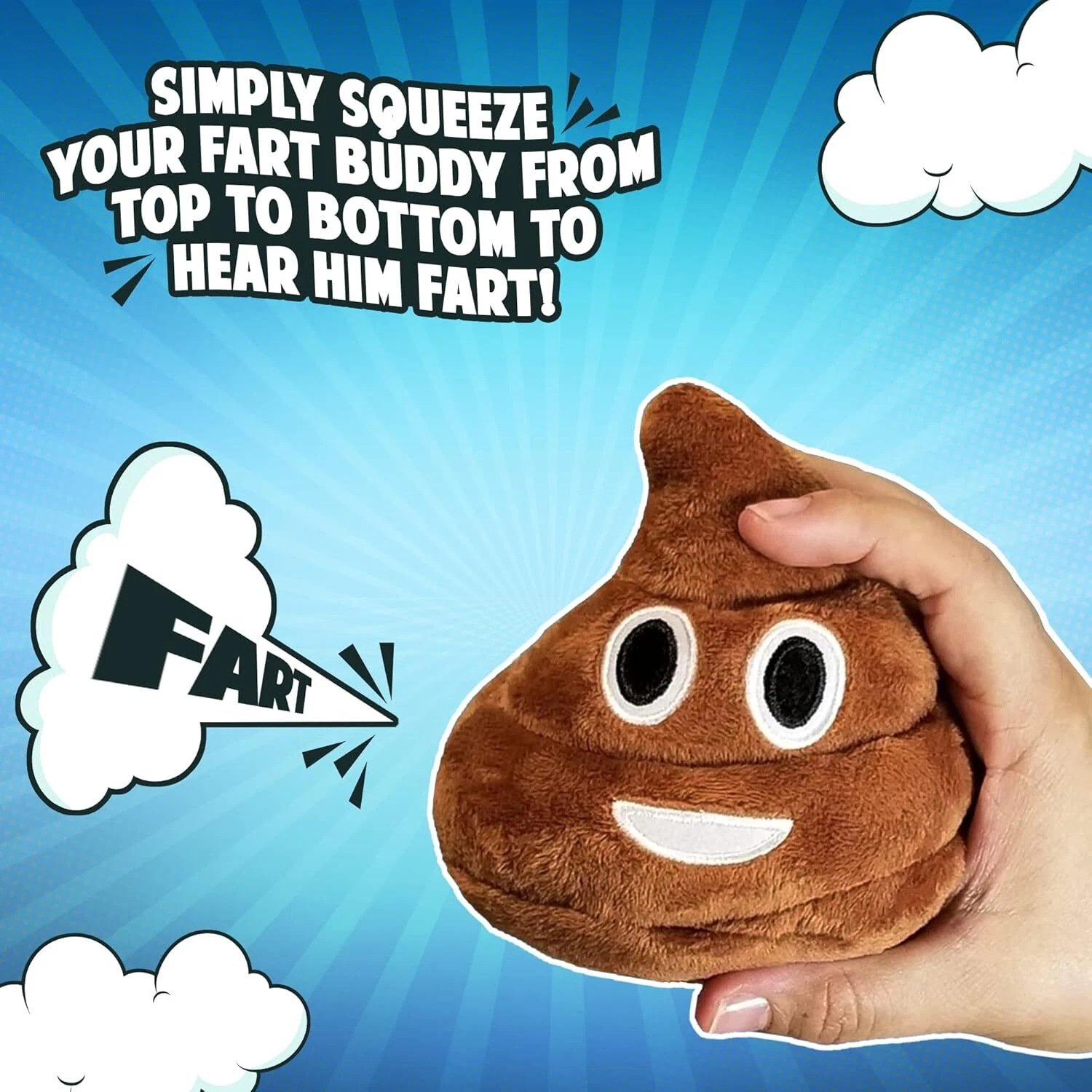 💩🤣 Farting Plush Poop Toy – Endless Laughs & Party Fun for Family & Pets