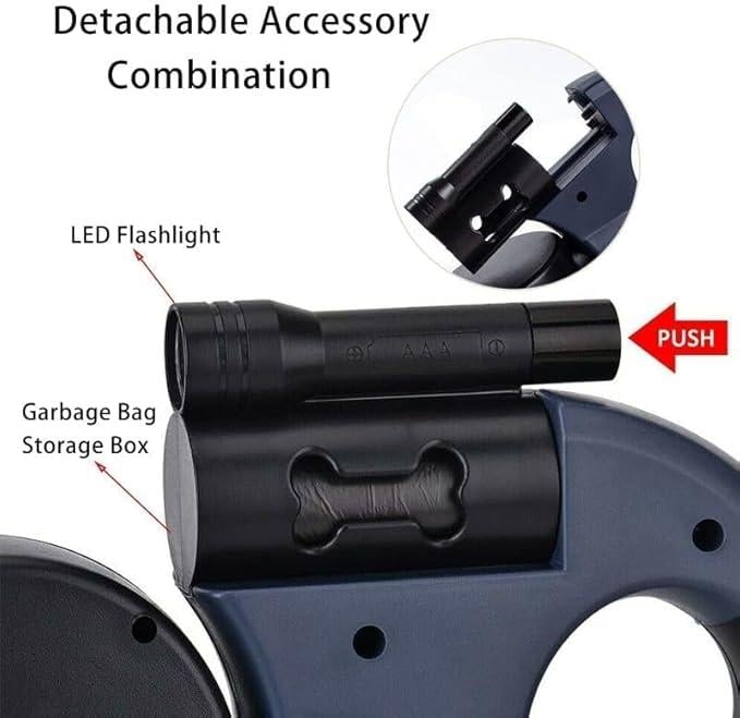 🐕 New Dual-Head Retractable Pet Leash 🐕‍🦺