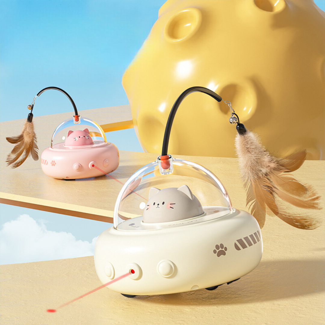 Cat UFO Laser Toy