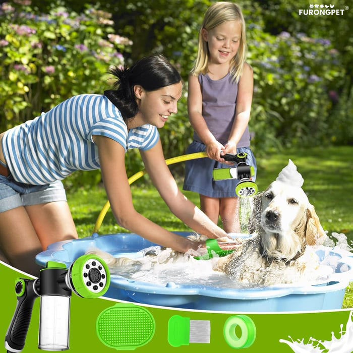🐶Multifunctional Upgrade Dog Washing Hose Attachment-8-in-1 Sprayer Mode Nozzle