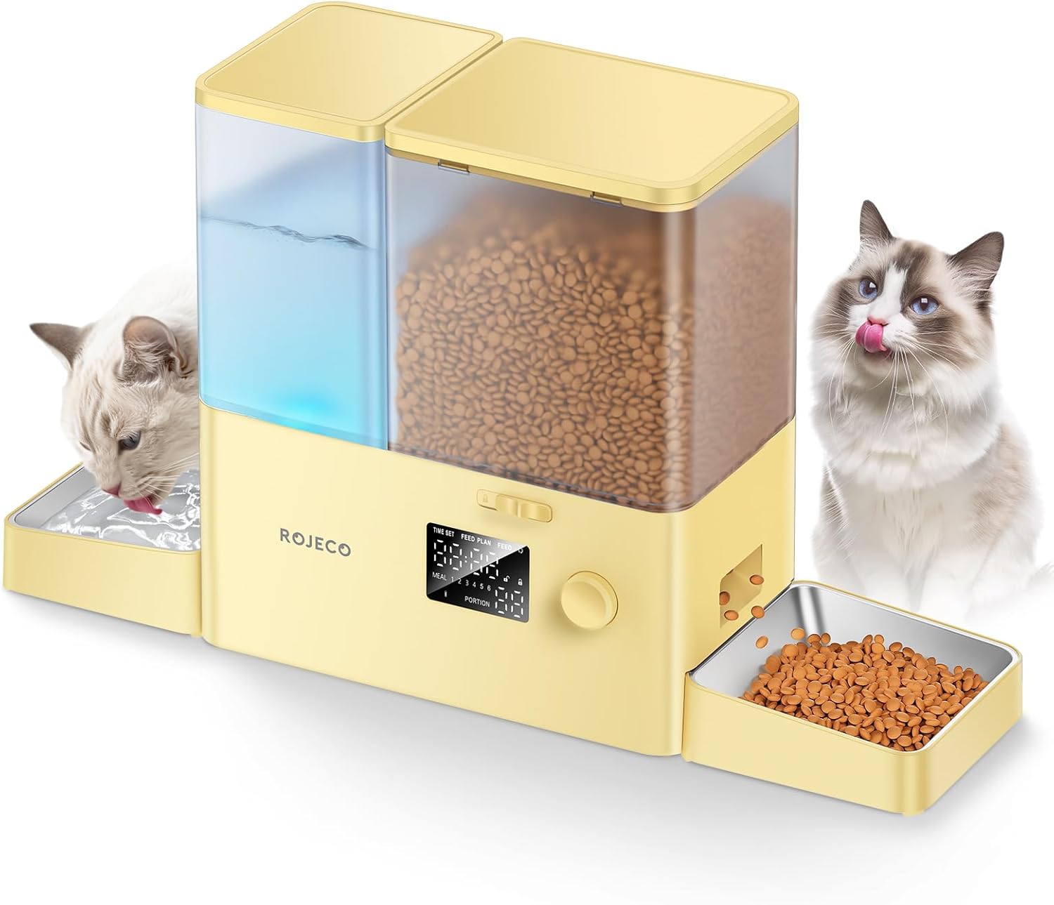 Pet Automatic Cat Feeder and Gravity Water Dispenser