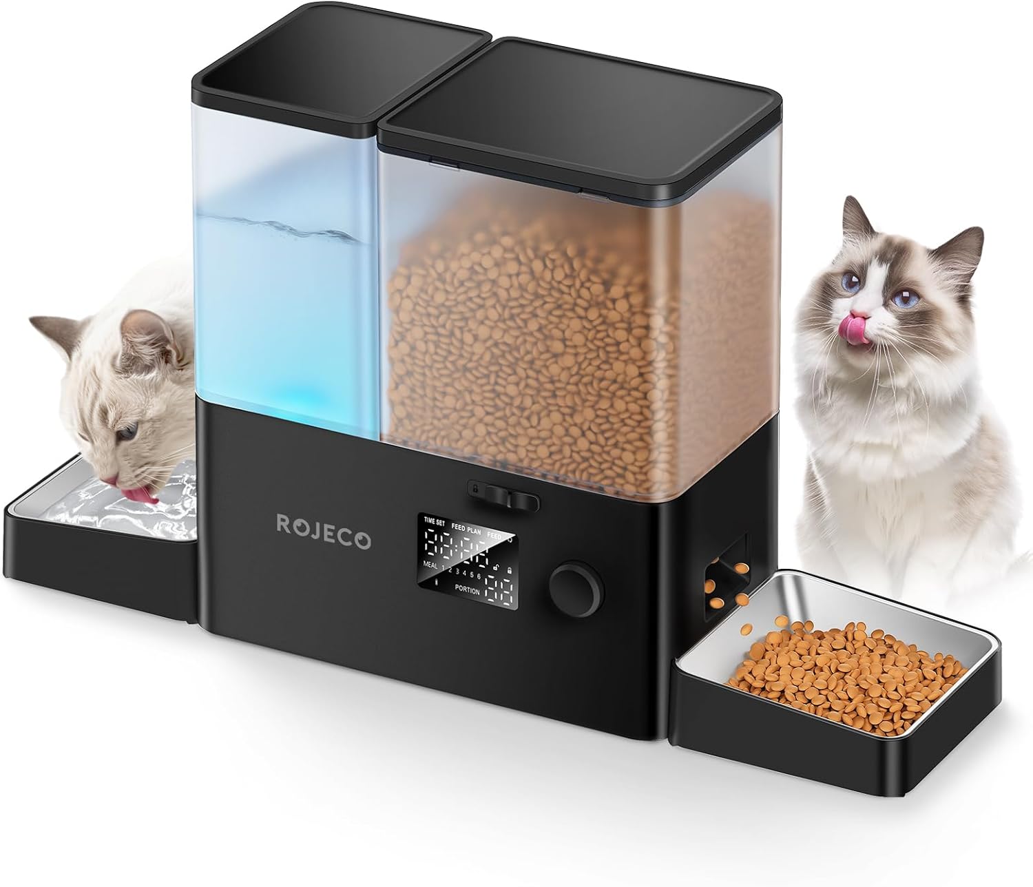 Pet Automatic Cat Feeder and Gravity Water Dispenser