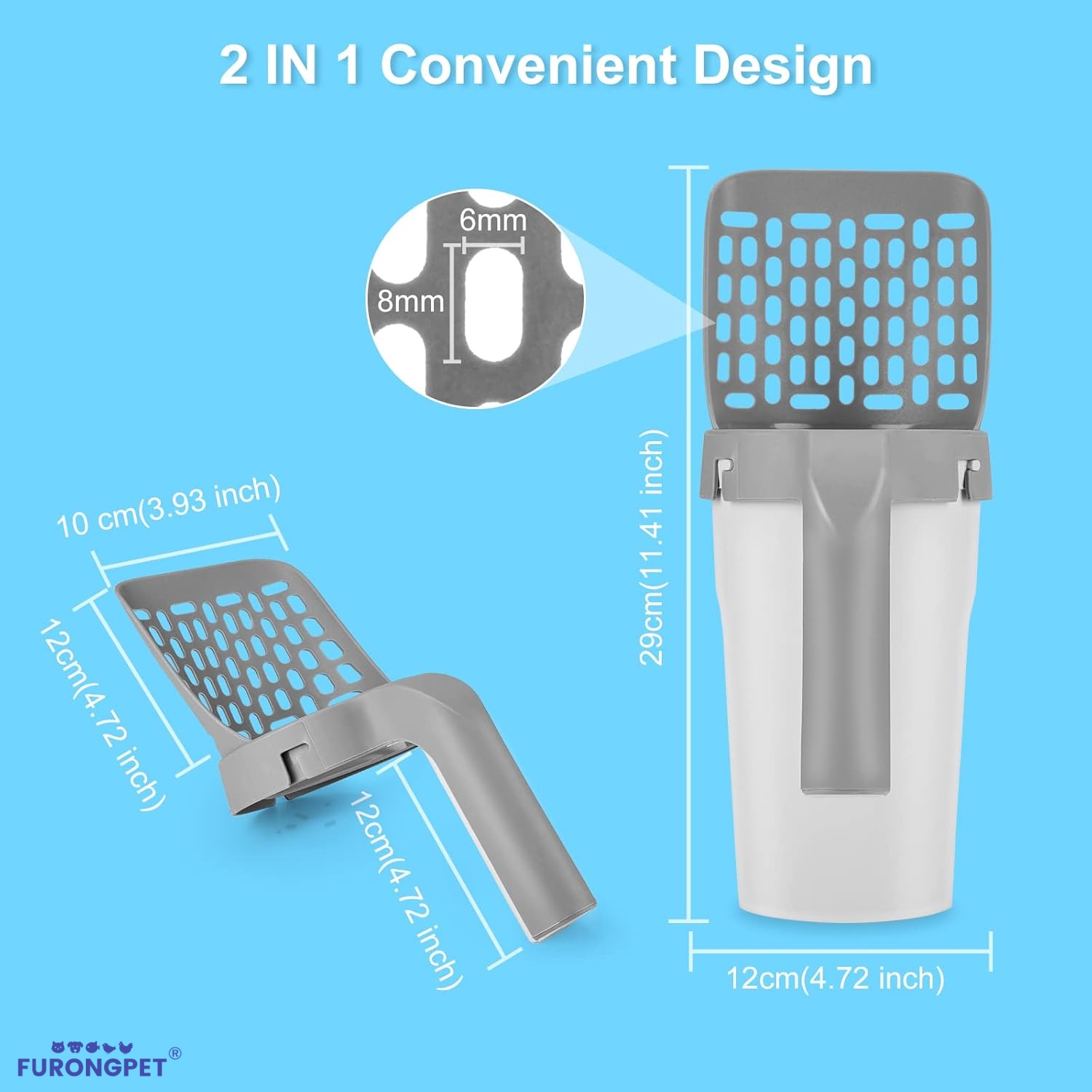 😻Self-Cleaning Cat Litter Scoop🌟-Makes litter cleaning a breeze!