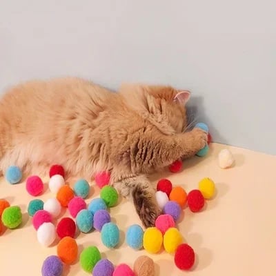 🔥 Hot sale-To Spend More Time With Your Pets❤Plush Ball Shooting Gun