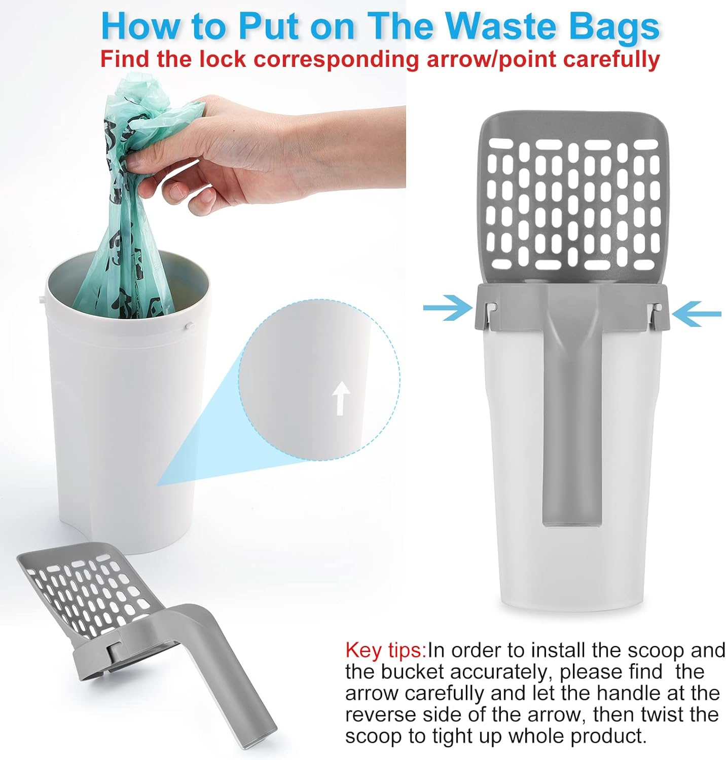 Self-Cleaning Cat Litter Scoop