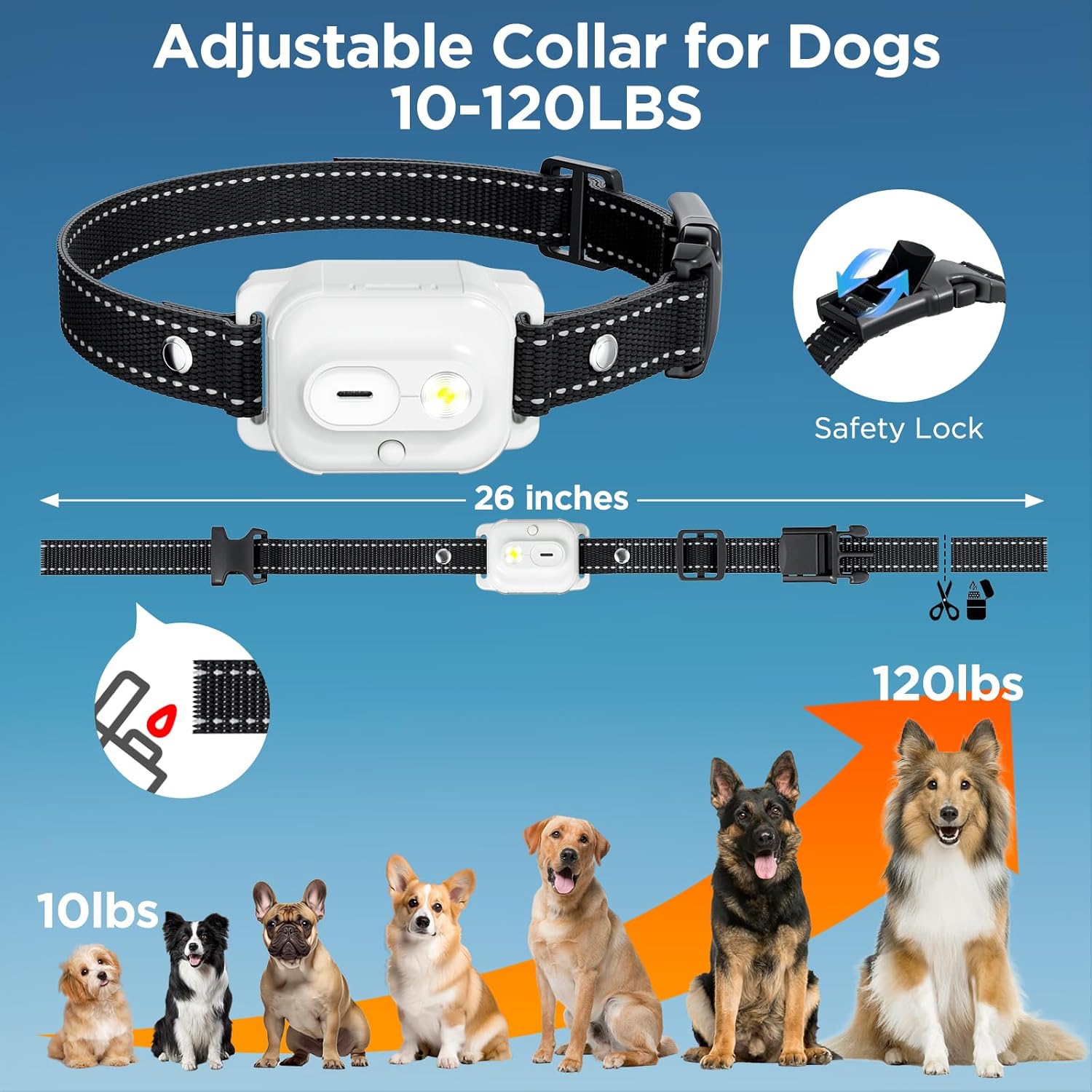 Dog Shock Collar, 3300Ft Dog Training Collar With Remote