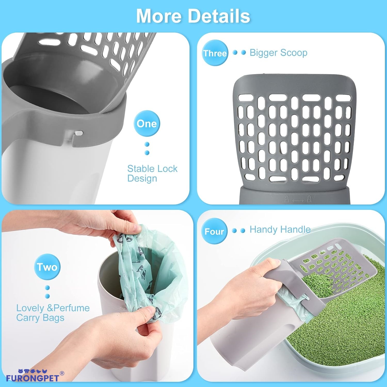 😻Self-Cleaning Cat Litter Scoop🌟-Makes litter cleaning a breeze!