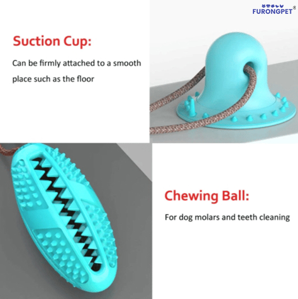 ❤️ Dog Chew Toy Suction Cup Teeth Cleaner