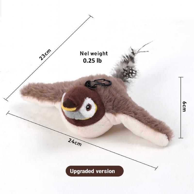 Interactive Chirping & Flapping Toy for Pets