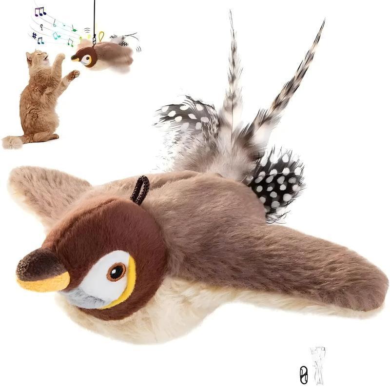 Interactive Chirping & Flapping Toy for Pets