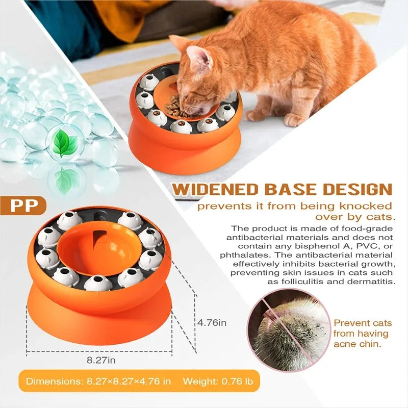 Cat Puzzle Slow Feeder Bowl