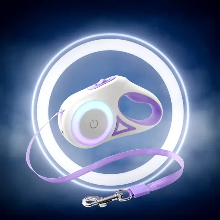 Automatisk LED-Hundkoppel med Ficklampa（196 in）