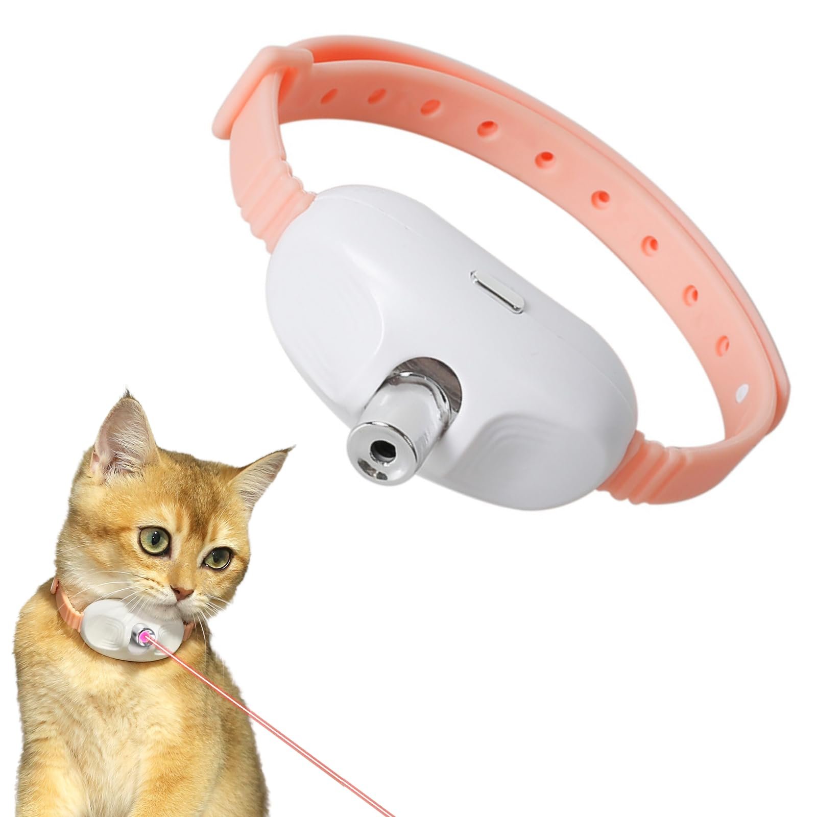 Automatic laser infrared cat collar