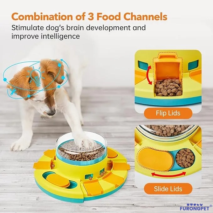 🐶Dog Puzzle Toy Mental Stimulation - Level 2 in 1 Dogs Food Puzzles Toys