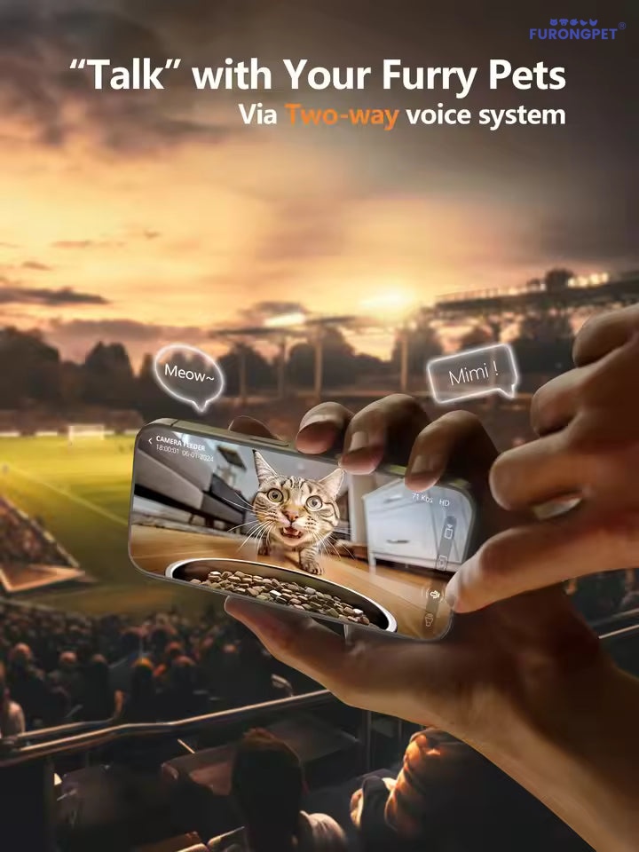 Automatic Cat Feeder Camera Pet Smart Cat Food