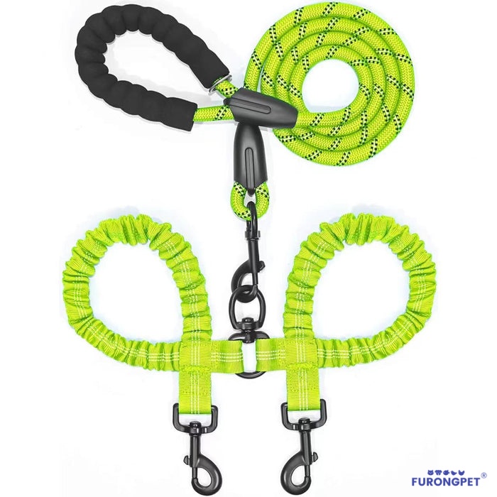 Heavy Duty Dog Leash with Shock Absorbing Bungee