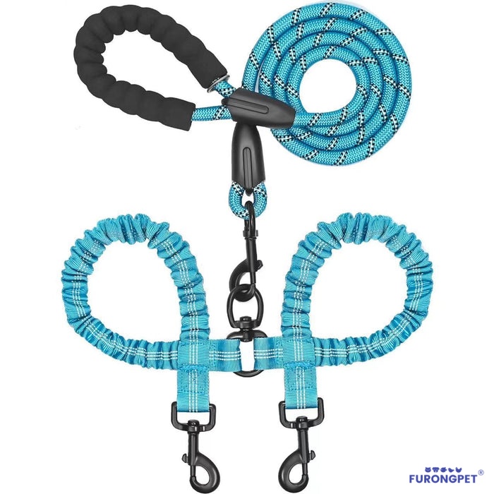 Heavy Duty Dog Leash with Shock Absorbing Bungee