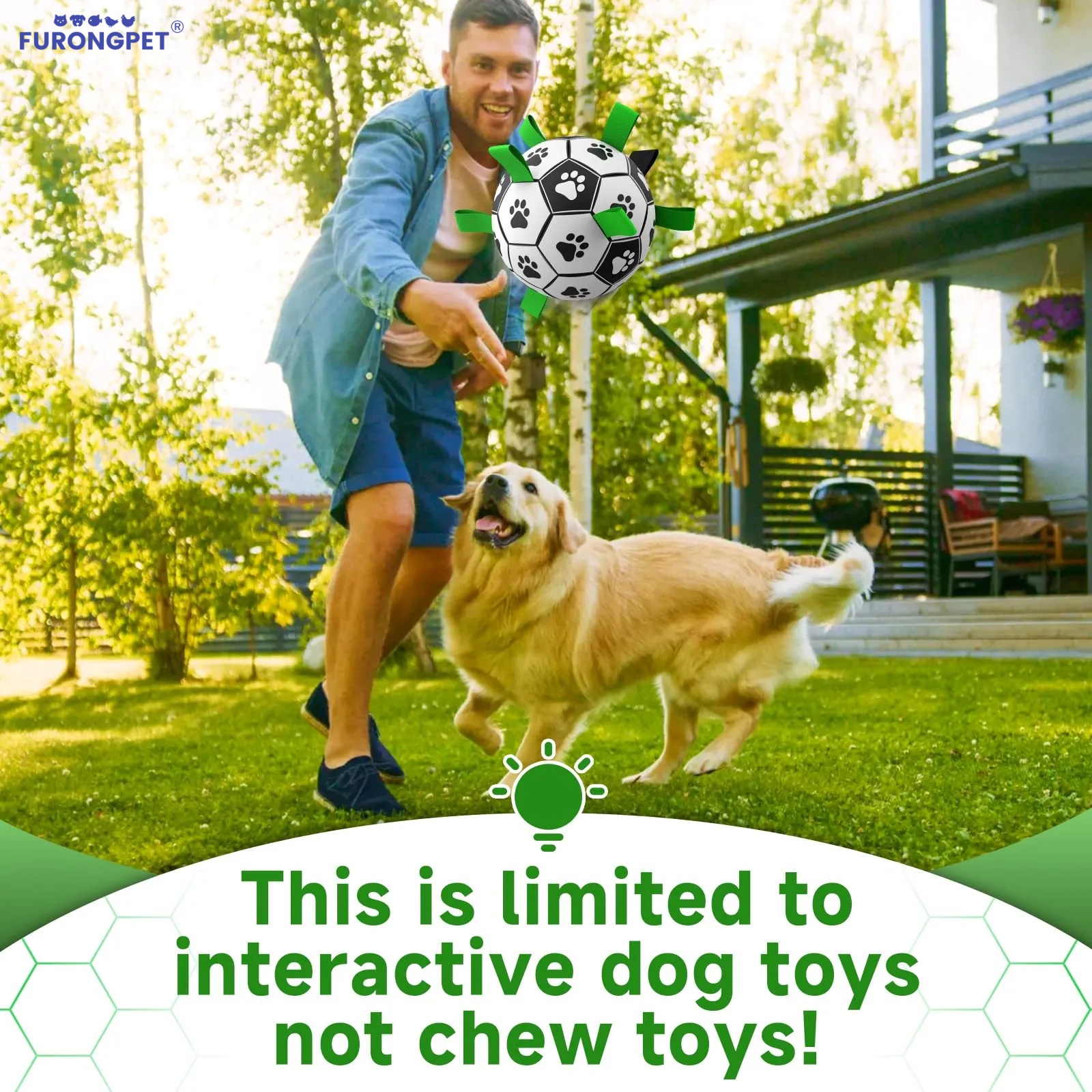Interactive Floating Dog Soccer Ball