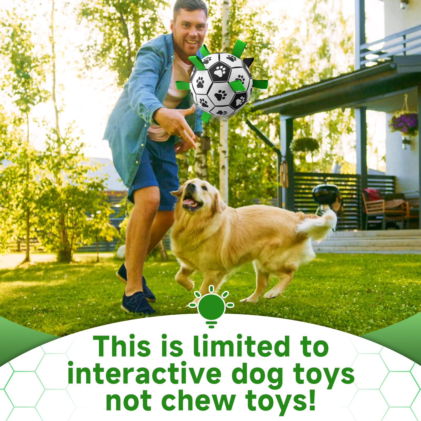 Interactive Floating Dog Soccer Ball