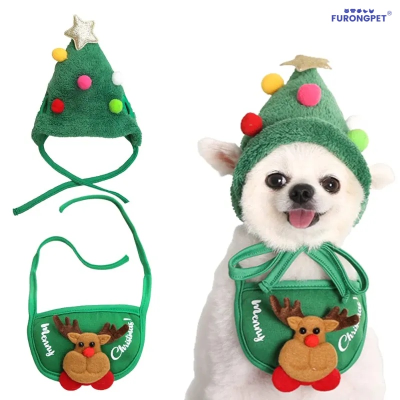 Adorable Christmas Tree Pom-Pom Hat