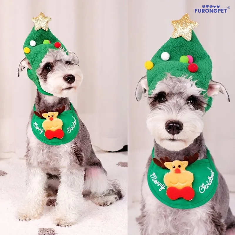 Adorable Christmas Tree Pom-Pom Hat