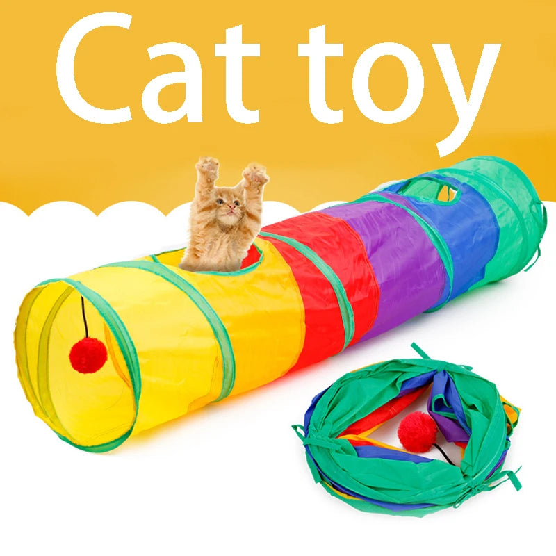 Cat Tunnel – Foldable Pet Play Tube for Indoor & Outdoor Fun