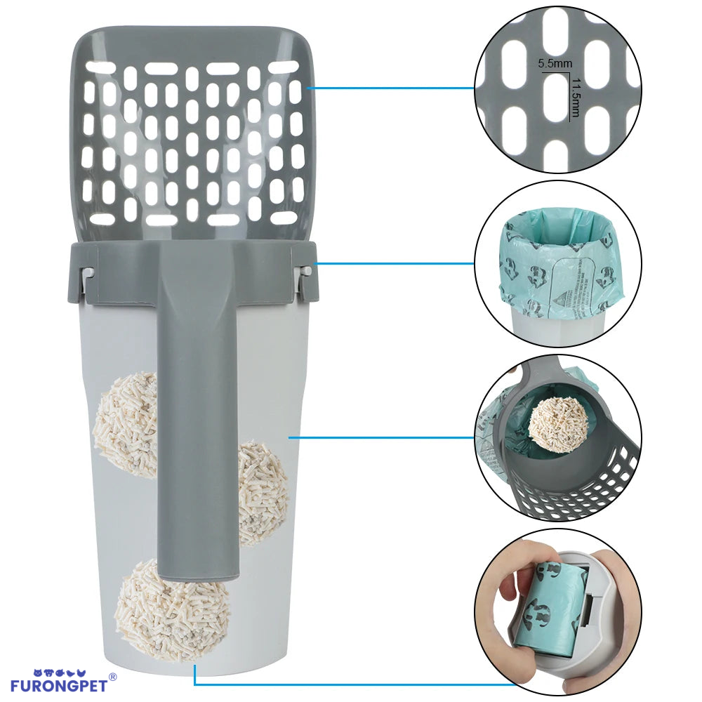 😻Self-Cleaning Cat Litter Scoop🌟-Makes litter cleaning a breeze!