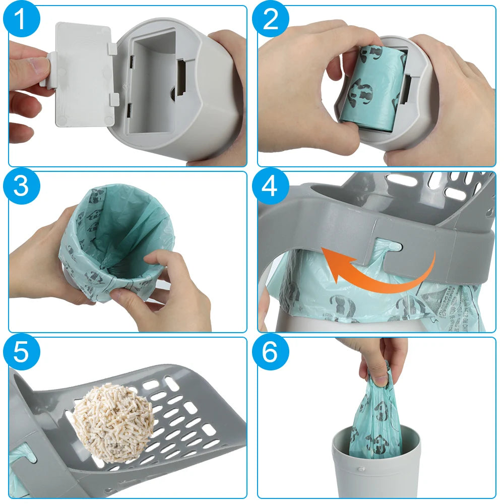 Self-Cleaning Cat Litter Scoop