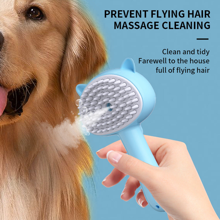 Rechargeable Mist Pet Grooming Brush for Dogs & Cats
