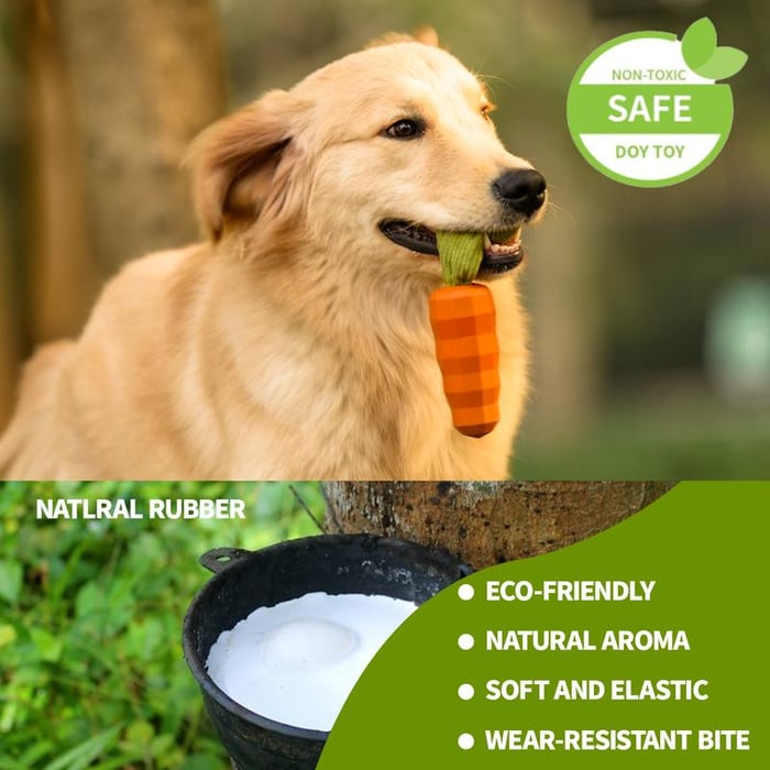 🐶 Safe Milk Flavor Quiet Squeak Dog Toy