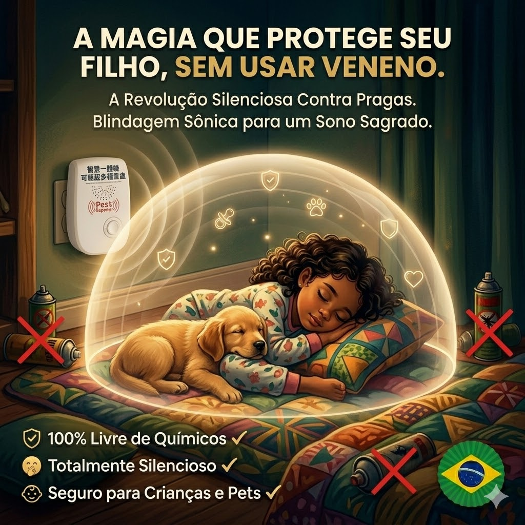 Repelente Ultrassônico Pro: Adeus Mosquitos da Dengue e Pragas Sem Usar Veneno!