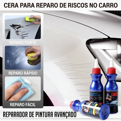 Cera para reparo de arranhões em carros