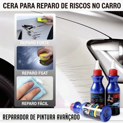 Cera para reparo de arranhões em carros