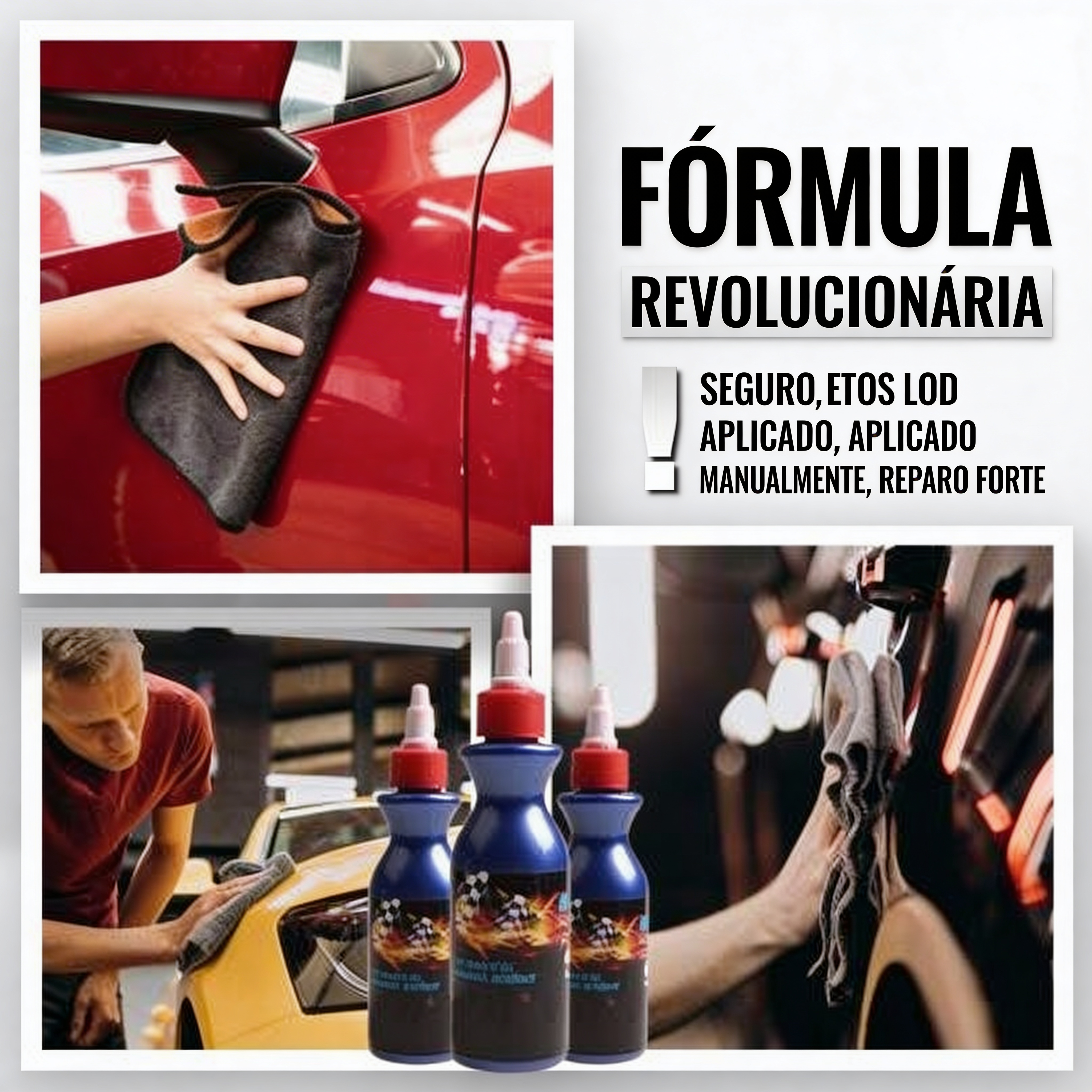 Cera para reparo de arranhões em carros