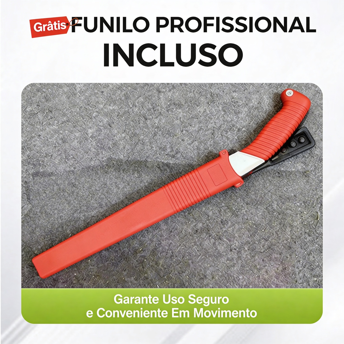 Serra de poda multiuso leve e afiada, importada da Alemanha.