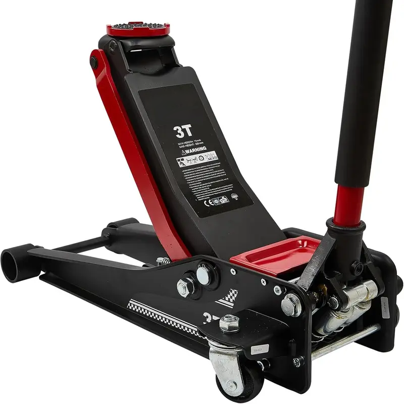 Gato de piso de carreras de perfil bajo de 3 toneladas para trabajo pesado
