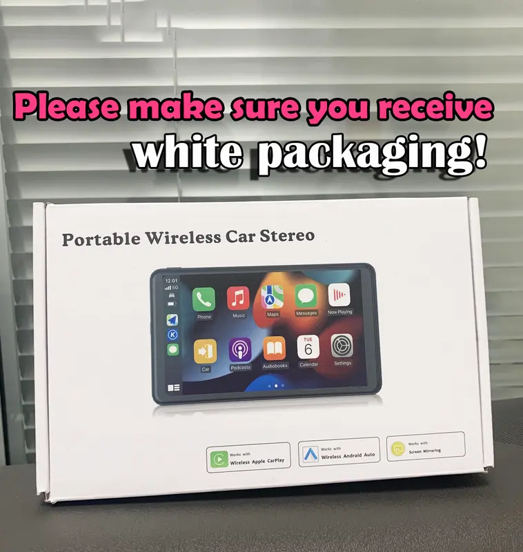 Estéreo inalámbrico CarPlay mejorado 2026 con soporte de succión