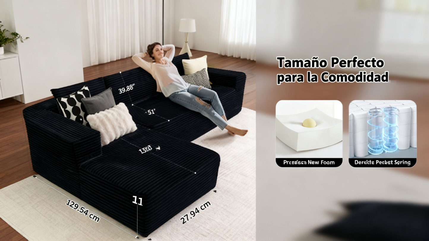 🔥Ovios Modular Cloud Sectional Sofa