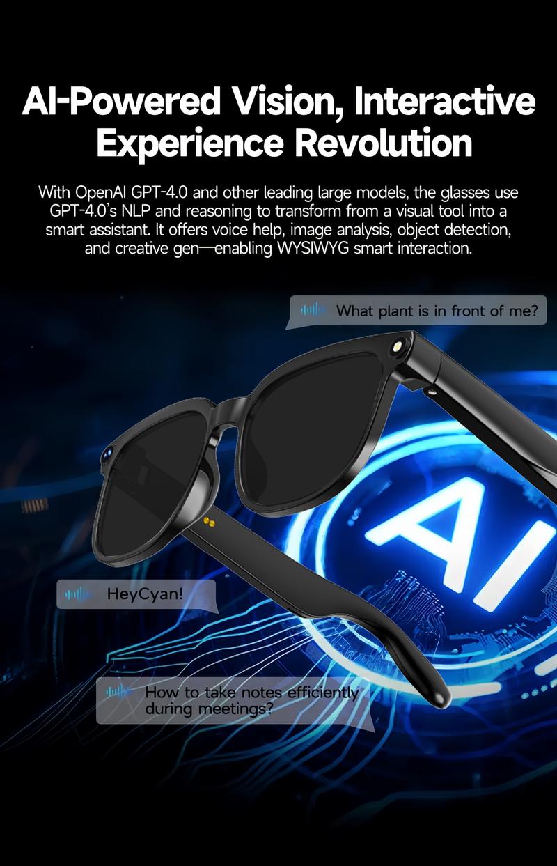 Smart AI Camera Glasses with 8MP Photochromic Lenses ,Button Touch Adjustment for Travel Outdoor Adventures Hands-Free Photography 160+Languages Real-Time Translation Bluetooth Wireless Wearable Video Recording UV Protection ,Valentine's Day gifts