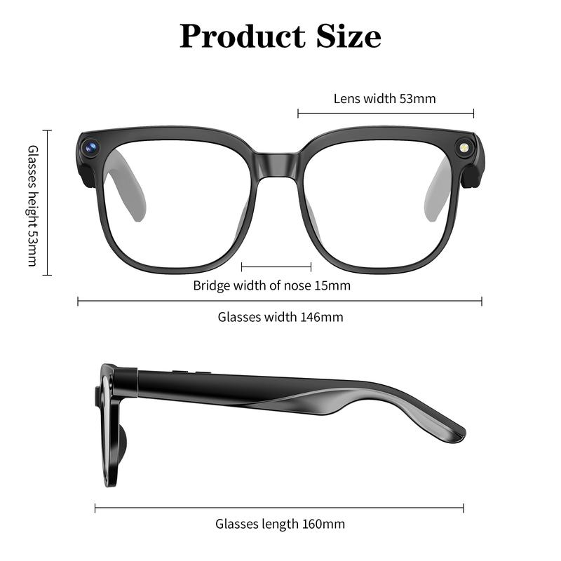 Smart AI Camera Glasses with 8MP Photochromic Lenses ,Button Touch Adjustment for Travel Outdoor Adventures Hands-Free Photography 160+Languages Real-Time Translation Bluetooth Wireless Wearable Video Recording UV Protection ,Valentine's Day gifts