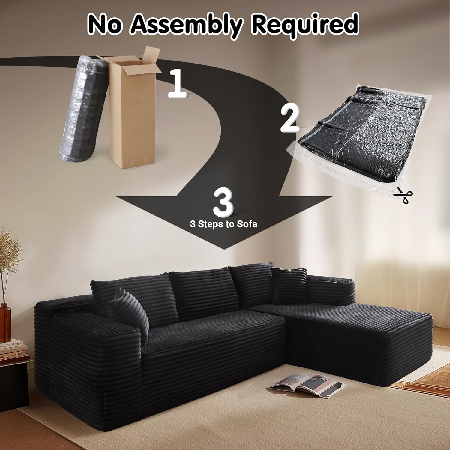 🔥Ovios Modular Cloud Sectional Sofa