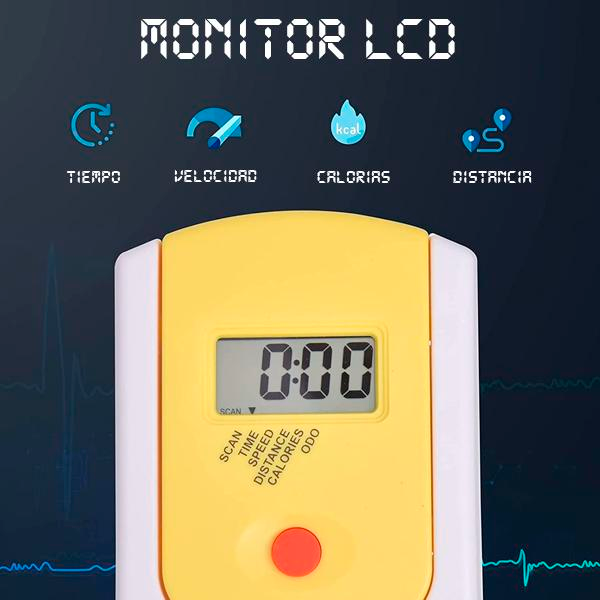 Bicicleta Estática con Resistencia Regulable Bicicleta de Fitness Bici Estática con Pantalla LCD Manillar Ruedas y Asiento Ajustable para Gimnasio Hogar Amarillo y Negro